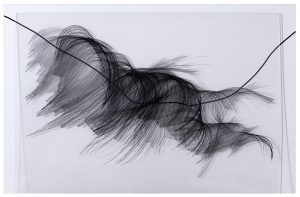 Angèle Guerre, plasticienne, 2019, « Par ailleurs ». Impressions sur plexiglas, vernis miroir, adhésif. Œuvres réalisées dans le cadre de la résidence de création à la Chapelle des Pénitents Blancs de Vence. © Jacques Philippot