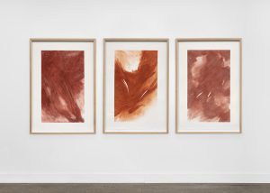 Angèle Guerre, plasticienne, novembre 2021, « Les terres troubles », papiers incisés au scalpel et pastel, dimensions 107 x 150cm.
