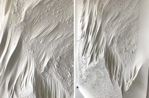 Angèle Guerre, artiste plasticienne, octobre 2021, « Tendre texte», dimensions 107 x 1 365cm, IDlaboratorium, Grèce