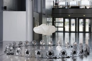 Emilie Faïf, plasticienne, 2016, exposition monographique « Nuages », Centre d’art de l’Onde, Île-De-France.