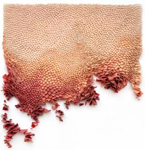Valérie Henry – House of Talent, contemporary art sale. Mylinh Nguyen, Roses, on est bien peu de choses, synthetic clay, 2022, 45 cm x 40 cm, original piece