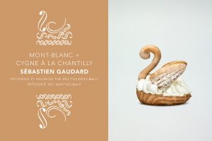 ‘Crème de la Crème : European cream and European pastries’. Swan with whipped cream by Sébastien Gaudard.