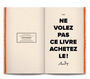 “Le Monde selon Andy Walhoo”, Book.