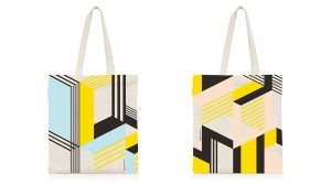 Colorblock totebags for ERAM.