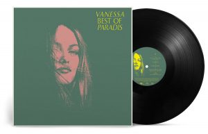 Ich&Kar, November 2019, Double-vinyl Best Of Paradis. Helena Ichbiah draws Vanessa Paradis new Best-Of in a rock raster and vintage world. Helena Ichbiah works on the picture with a thick raster like the one used for the hypnotic bitmap screen printing.
