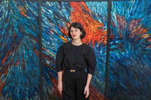 Loumi Le Floc’h, Precious Peels, Hatsuyume artwork, 200 cm x 260 cm, Homo Faber 2026, Fondazione Giorgio Cini, Venise. © Manon Testud