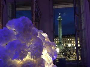 Marianne Guedin, vegetal scenography, September 2017, Cloud of flowers for Aquazzura, Paris