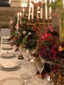 Marianne Guedin, creation of a “rococo” vegetal decoration for Cartier Clash, April 2019, Conciergerie, Paris