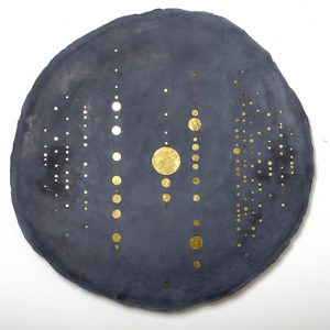 «Meteorites II» Exhibition, beaded concrete, Insula Gallery, Paris