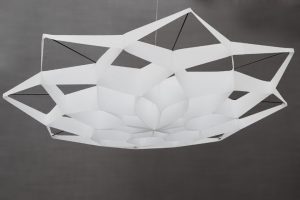 January 2015 – Soline d’Aboville, “So Paper” project. Soline d’Aboville proposes to exploit drop paper scraps to create ceiling decorations.