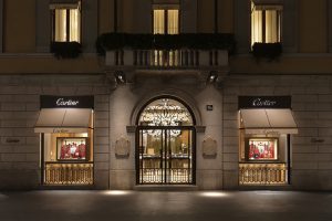 Soline d’Aboville, scenographer, January 2020, Chinese New Year,  Cartier windows, Milano. 