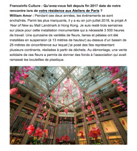 Franceinfo culture, Corinne Jeammet article, October the 27th 2019