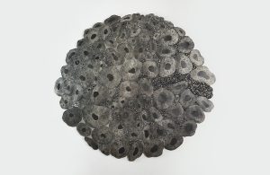 Eudes Menichetti, Actiniaria 1, résine polyuréthane, patine, 2023, 100 cm x 92 cm, pièce unique