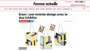 Ich&Kar pour Eram, Femme Actuelle, Juillet 2015