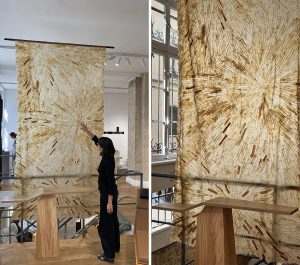 Loumi Le Floc’h, Precious Peels, œuvre Trois soleils, 150 cm x 300 cm, Paris Design Week 2026, Galerie Joseph