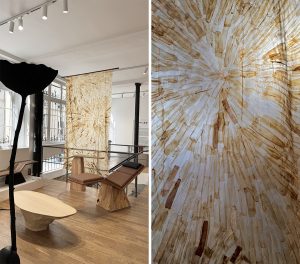 Loumi Le Floc’h, Precious Peels, œuvre Trois soleils, 150 cm x 300 cm, Paris Design Week 2026, Galerie Joseph