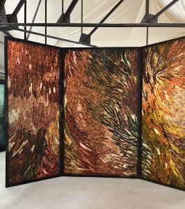 Loumi Le Floc’h, Precious Peels, œuvre Mouvement d&rsquo;automne, 250 cm x 350 cm