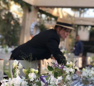 Marianne Guedin, création végétale pour le dîner Riviera de Dior, mai 2018, Cannes.