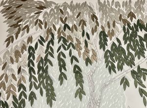Mathilde Jonquière, artiste mosaïste, septembre 2026, fresque en mosaïque de 200 x 89,67 cm pour le film Cartier Fauna, La Panthère et les Inséparables. © Publicis Luxe, © Elsa Muse
