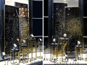 Automne 2015 – VACHERON CONSTANTIN – Crafting Eternity – Décor des vitrines du réseau suisse.