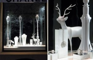 Décembre 2011 – CHANEL Joaillerie – Décor des vitrines de Noël du réseau international.