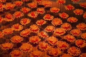 Septembre 2014 – Royal Monceau Raffles ParIs – Fleurs de paris – Installation dans le lobby de l’hôtel.